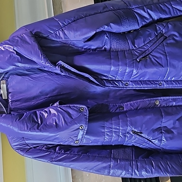 Adidas - Porsche Design- Purple Down Jacket Size 36 - Picture 8 of 9